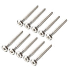 M6x70mm Furniture Bolts Hex Socket Screws Fastener 48mm Thread Length 10pcs