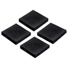 4pcs Rubber Anti-Vibration Pads Hard Pad, 50mm Square Vibration Isolation Mats, 10mm Thickness Non-Slip Rubber Blocks, Anti-Skid Anti Noise for HVAC, Compressor, Air Conditioner