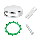 Coperamă de scurgere pentru cadă Chrome, Set de instalare Snap-On
