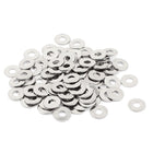 100Pcs M3 x 8mm x 0.6mm 304 Stainless Steel Flat Washer for Screw Bolt