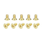 Flat Head Socket Cap Screws, M4-0.7 x 8mm Brass Inner Hex Drive Fasteners Bolts 24Pcs