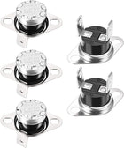 KSD301 Thermostat 60°C/140°F 10A Normally Open N.O Adjust Snap Disc Temperature Switch for Microwave Oven Coffee Maker 5pcs