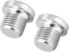 Countersunk Plug Internal Hex Head Socket with Flange - G1/4 Male Stainless Steel Pipe Fitting Thread 2Pcs