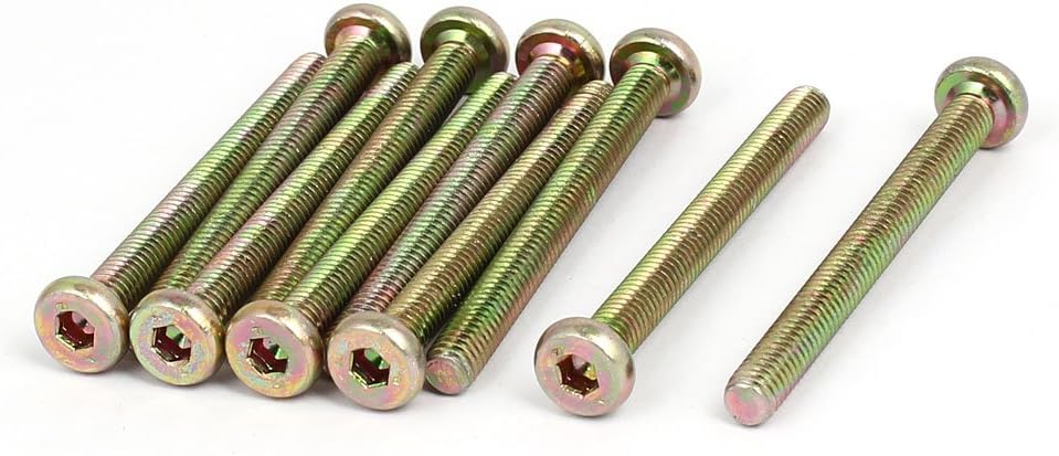 M6 x 60mm Fully Thread Hex Socket Drive Flat Head Screws Bolts Fasteners 10PCS