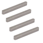 45mmx5mmx5mm 304 Stainless Steel Key Stock Keystock Silver Tone 4pcs