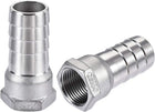 304 Stainless Steel Hose Barb Fitting Coupler, 25mm Barb x G3/4 Female Thread Pipe Adapter
