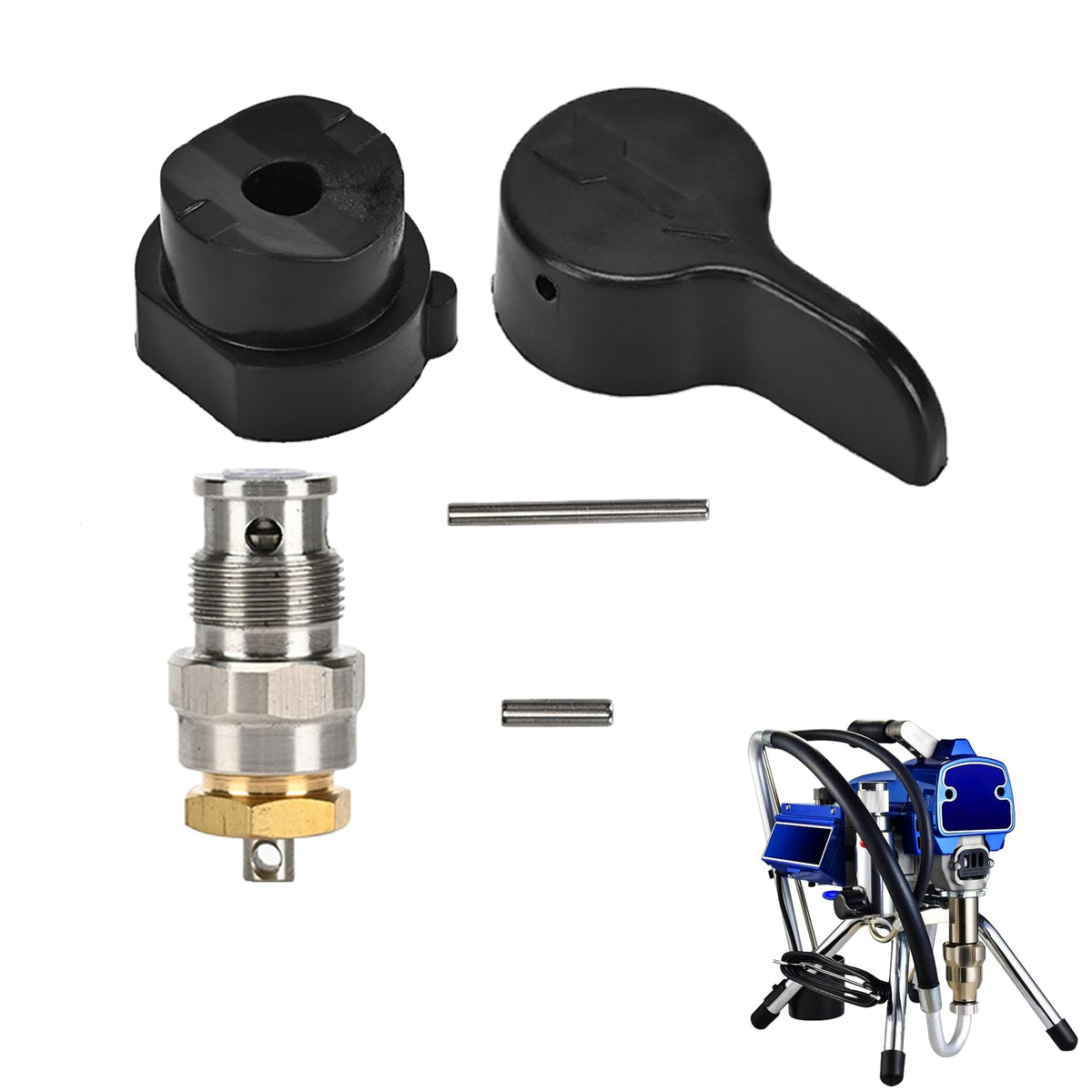 Kit de vanne de pulvérisation Prime 235014, Remplacement des composants de la machine à pulvérisation sans air