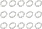 16mmx24mmx2mm Engine Oil Drain Plug Crush Gasket Aluminum Washer Seals 15pcs