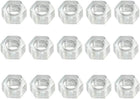 Nylon Hex Nut, M6x1mm Metric Coarse Thread Hexagon Nuts, 15 Pcs (Clear)