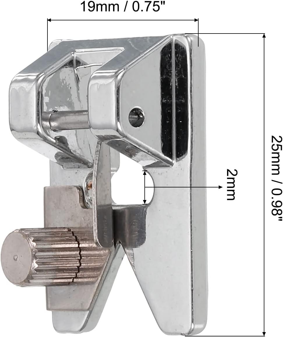프린지 풋 갈바인드 철 재봉틀 프레셔 풋 25x19mm, 2개