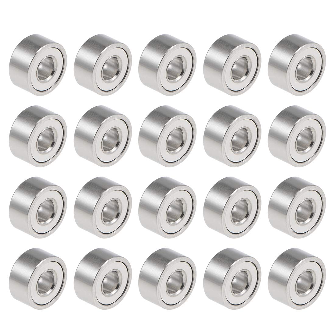 682ZZ Deep Groove Ball Bearings 2mm Inner Dia 5mm OD 2.3mm Bore Double Shielded Chrome Steel Z2 20pcs