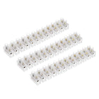 Terminal Strip Screw Terminal Barrier Block 20A 12 Position Dual Row Type H Wire Connector 5pcs