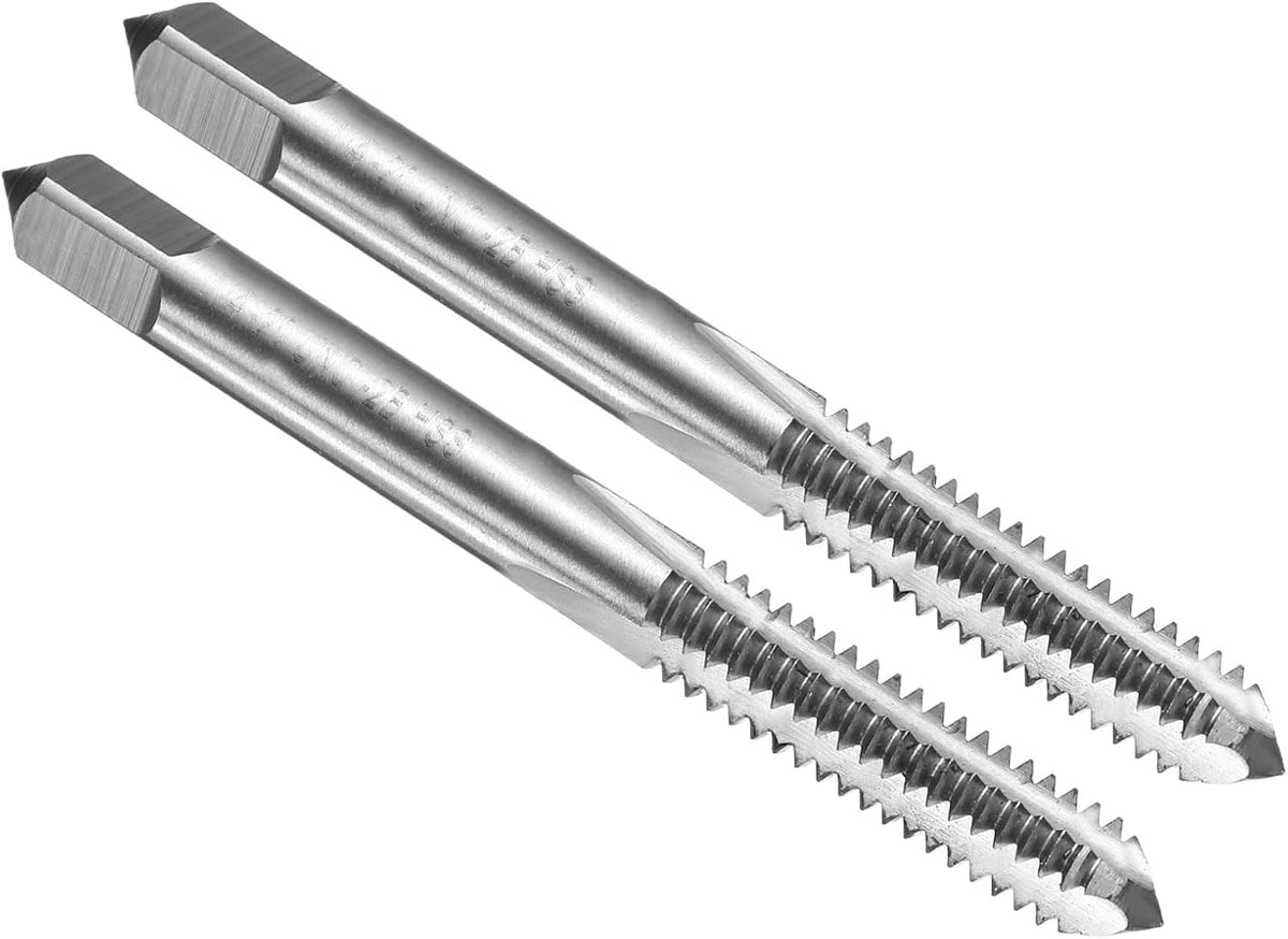 2pcs Fraise de Perçage de Base de Main 3/8-20 UNF 2B Style de Fraise de Base de Filage Taps Acier à Haute Vitesse HSS6542 Flutes Droites Outils de Perçage de Vis