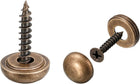 8Pcs Decorative Screws with Caps, 15mm Dia Brass Mirror Screws Mirror Fixing Screws Fasteners for Mirrors Tables Furniture, Bronze