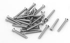 M2.5-0.45x20mm 304 Stainless Steel Fully Thread Flat Head T8 Torx Screws Fasteners 30pcs
