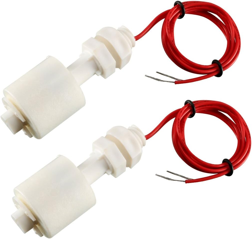 2 Pcs ZP4510 White Liquid Water Level Sensor Float Floating Switch