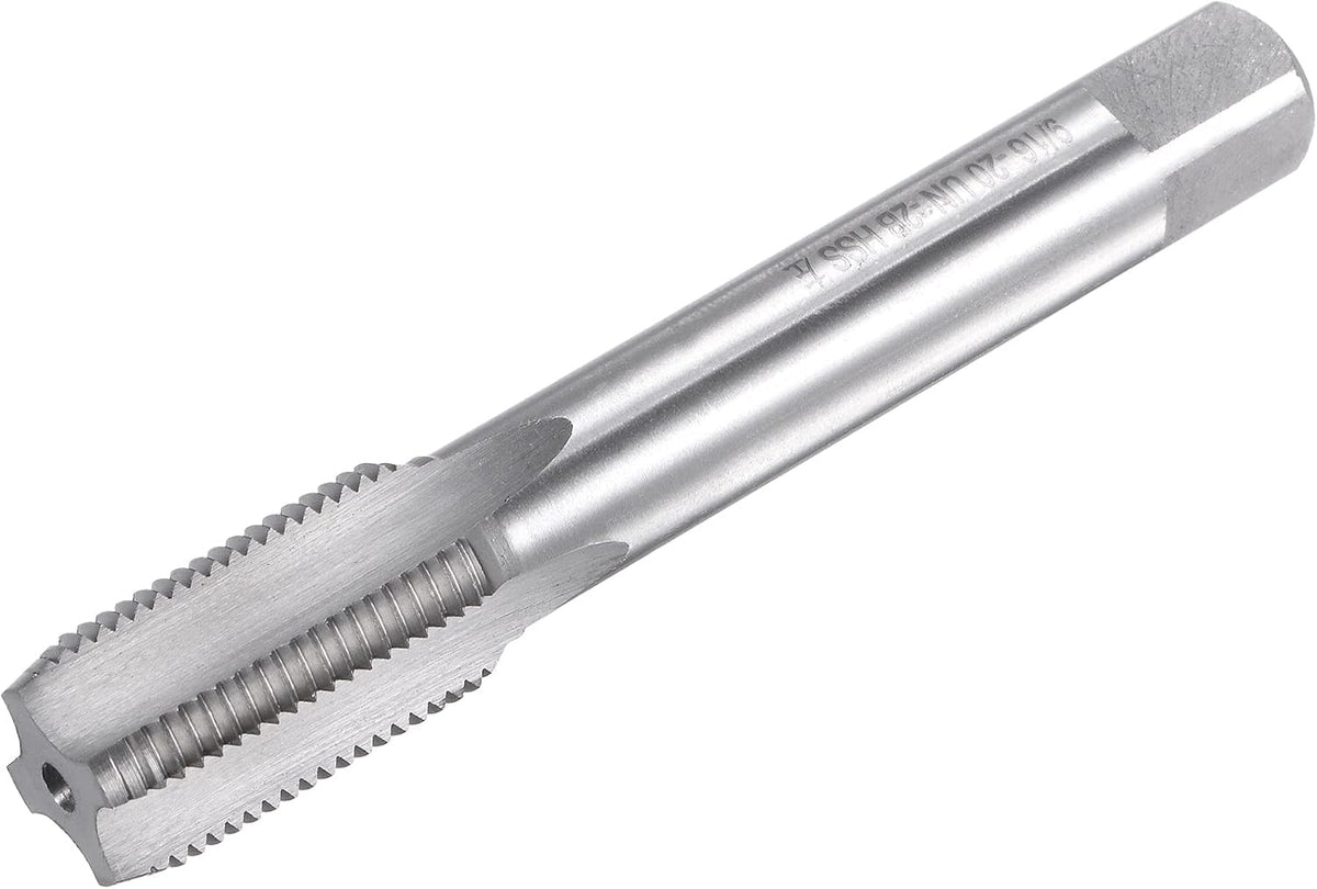 Thread Milling Threading Tap 9/16"-20 UN, Left Hand Machine HSS (High Speed Steel) 6542 Uncoated 4 Straight Flutes 2B Tolerance Grade