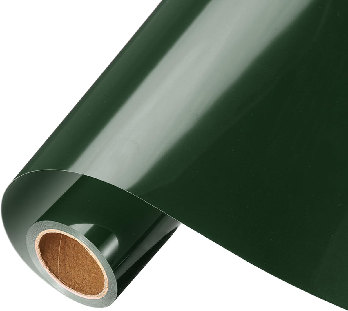 Dark Green Heat Transfer Vinyl, 12 Inch x 5ft Iron-on Vinyl Roll for Decal Cutting, Signs, Scrapbooking, DIY Craft, Home Decoration