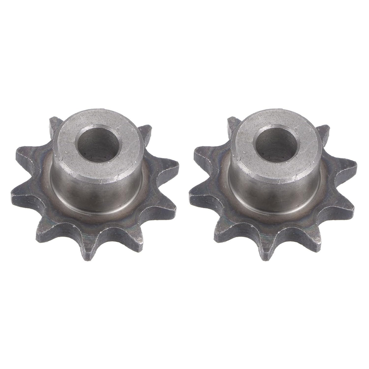 Chain Roller Sprocket, 10mm Bore 1/2" Pitch 10 Tooth Single Strand Type B Chain Sprocket, A3 Carbon Steel Roller Chain Sprocket for ISO 08B Chain, 2Pcs
