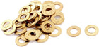 Screw Bolt M5 x 10mm x 0.8mm Metal Flat Washer Gasket Gold Tone 36pcs
