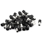 50 Pcs 16mm2 Crimp Terminal Bootlace Ferrule Connector Black