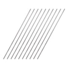 2mm x 200mm 304 Stainless Steel Solid Round Rod for DIY Craft - 10pcs