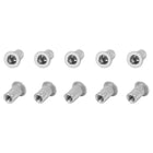 Rivet Nuts - M3 Metric 304 Stainless Steel and M4 Metric Aluminum Flat Head Insert Nuts, Silver Tone, Pack of 100