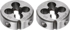 2pcs Round Threading Dies, Metric M10 x 1.25 Thread (Right Hand), Alloy Tool Steel Screw Cutting Die Repair Tool