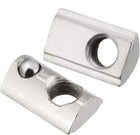 Roll-in Spring M5 T Nut, Roll Ball Elastic Nuts for 2020 Series Aluminum Extrusion Profile Suitable for Aluminum Profile with 6mm Groove Depth Pack of 20
