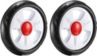 Plastic Swivel Pulley Wheel 139mm/5.5inch Dia Single Wheel 6mm Mounting Hole Dia, 2pcs