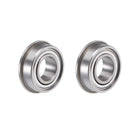 MF126ZZ Flange Ball Bearing 6x12x4mm Shielded Chrome Steel Bearings 2pcs