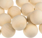 20pcs Round Wood Balls 40mm Diameter Unfinished Solid Wooden Spheres, Natural Craft Balls for DIY Craft Projects Art Ornaments