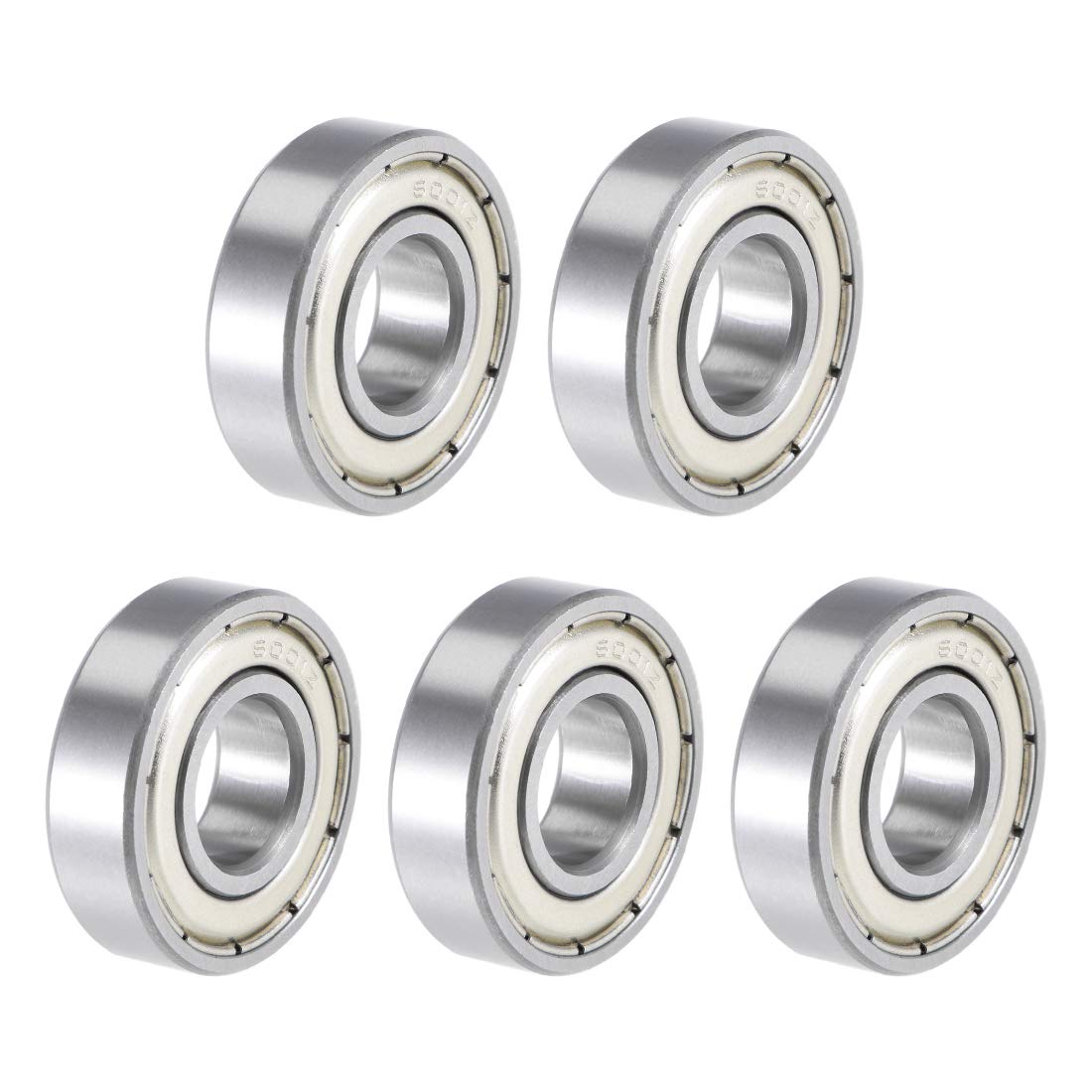 6001ZZ Deep Groove Ball Bearings 12mm x 28mm x 8mm Double Shielded Chrome Steel P5(ABEC5) 5pcs