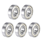 6001ZZ Deep Groove Ball Bearings 12mm x 28mm x 8mm Double Shielded Chrome Steel P5(ABEC5) 5pcs