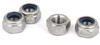 M8x1.0mm 304 Stainless Steel Self-Locking Nylon Insert Hex Lock Nuts 4pcs