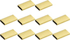 Brass Tube Spacer Beads, 10mm x 2.9mm Glossy Rectangle Bead 20mm Length for DIY Making Crafts Projects, Gold Tone 50Pcs