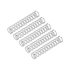 Compression Spring, 5Pcs 304 Stainless Steel, 5mm OD, 0.5mm Wire Size, 30mm Free Length, Silver Tone