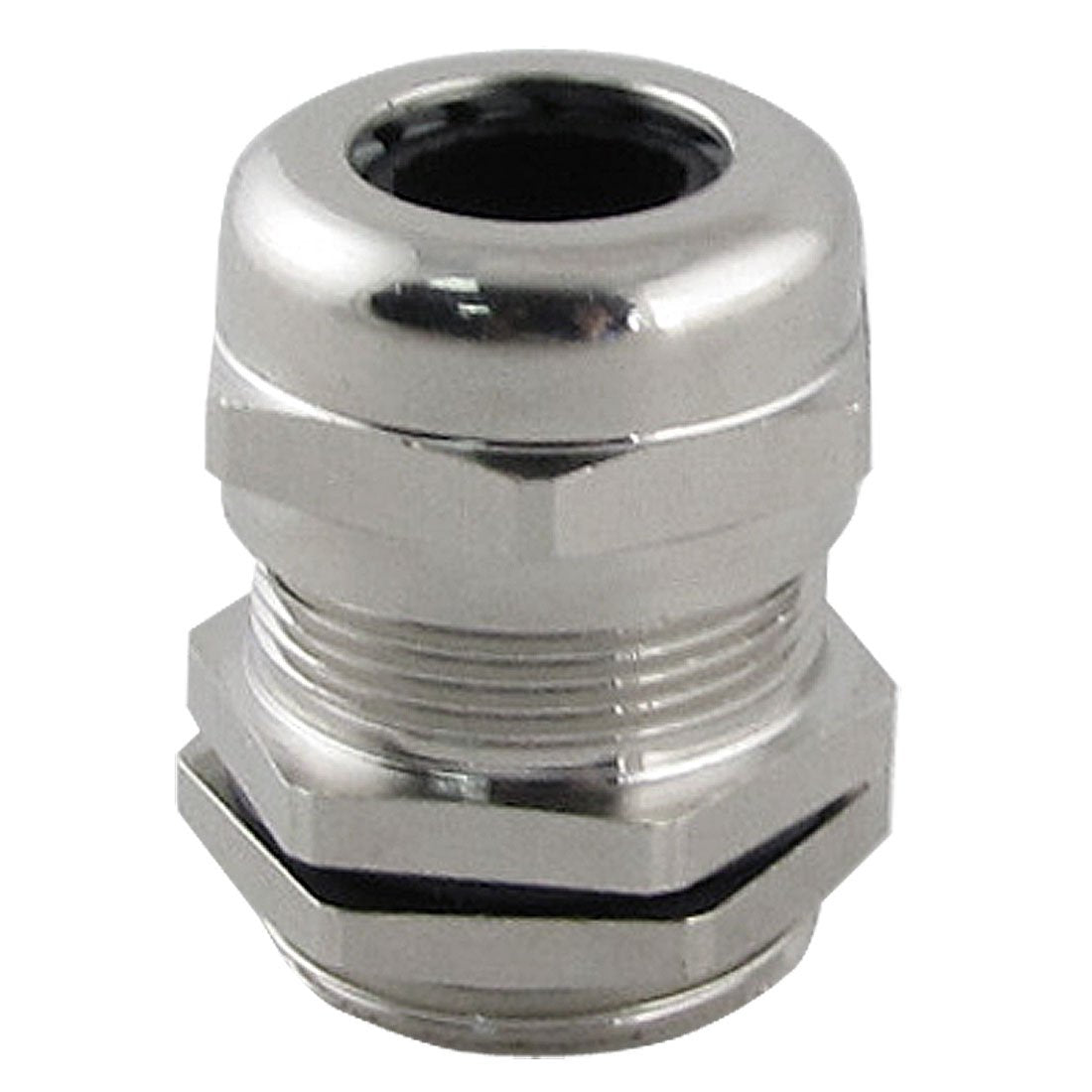 Stainless Steel 6.0-12.0mm M20 Cable Gland Connector with Locknut, 20mm 22 x 31mm, Silver Tone