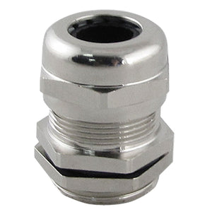 Stainless Steel 6.0-12.0mm M20 Cable Gland Connector with Locknut, 20mm 22 x 31mm, Silver Tone
