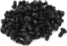 100Pcs Black M4 X 8mm Alloy Steel Hex Socket Button Head Machine Screws Bolts