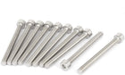 M4x40 Stainless Steel Hex Head Cap Socket Screws 10pcs Silver Tone
