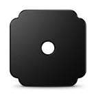LinkMejor 4-Pack 1.7" Plăci Negre pentru Mânerele de Closet Făcătorie Dublu