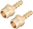 Brass Fitting Connector Metric M14-1.5 Male to Barb Fit Hose ID 6mm 2pcs