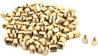 100 Pcs M3x5 M3 Female Thread Brass Standoff Spacer 5mm High Gold Tone