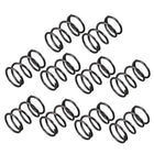 Compression Spring - 1.2mm Wire Dia, 13mm OD, 20mm Free Length Spring Steel Extension Spring,Black,10Pcs