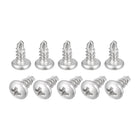 #8 x 3/8" Self Drilling Screws, 20pcs 304 Stainless Steel Phillips Pan Head Self Tapping Screws for Wood Plastic