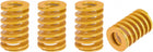 3D Printer Die Spring, 22mm OD 35mm Long 4pcs Spiral Stamping Light Load Compression Mould Die Springs for 3D Printer Electric Part, Yellow