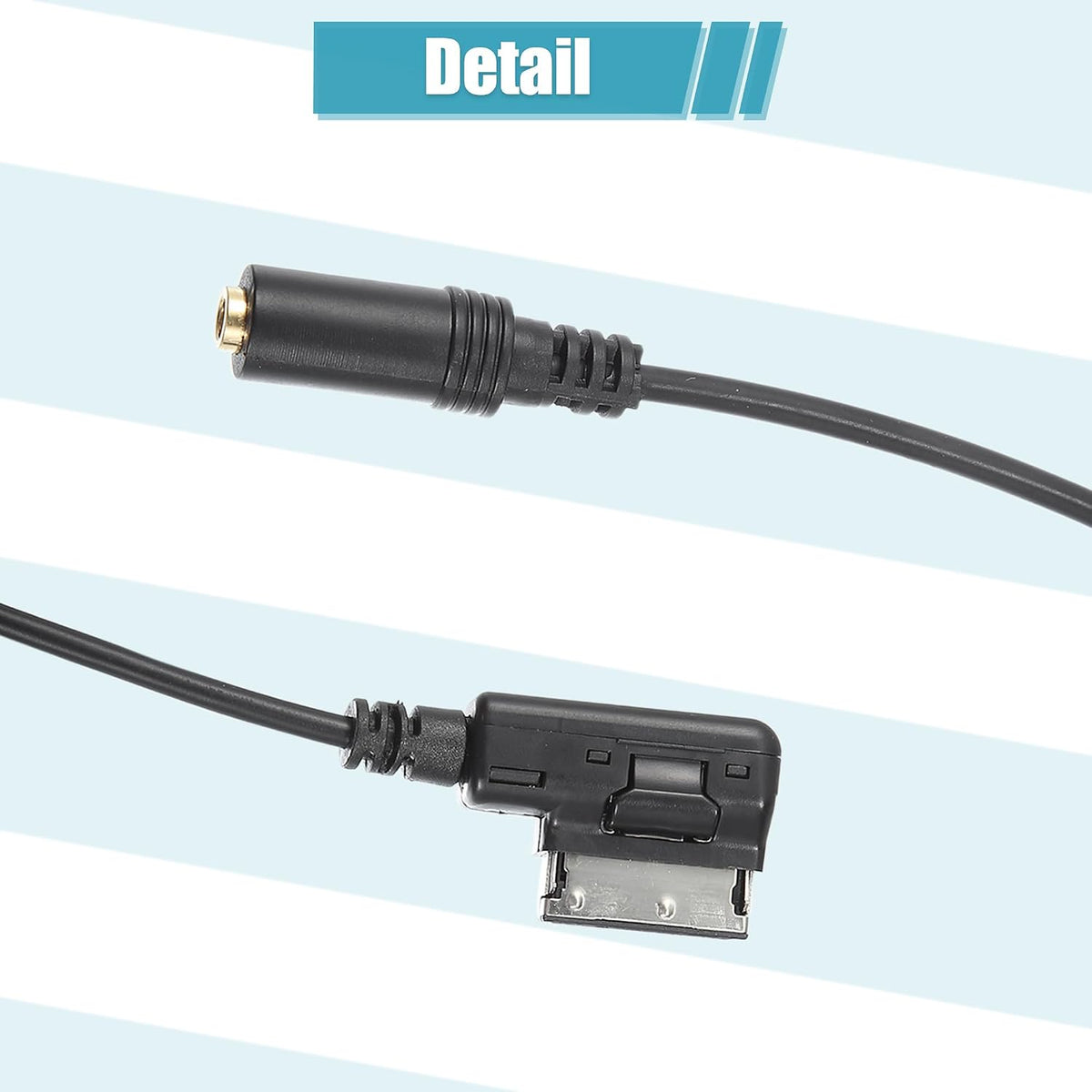 AMI MDI to AUX 3.5mm Female Jack Music Media Interface Cable Adapter for Audi Replace