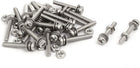 M3x20mm 304 Stainless Steel Phillips Pan Head Bolt Screw Nut w Washer 25 Sets