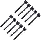 M6 x 30mm Thumb Screw Bolt 75mm Rod Hand Driven Spade Nylon Plastic Screws Metric Partial Thread for RC Model Aircraft 10 Pcs
